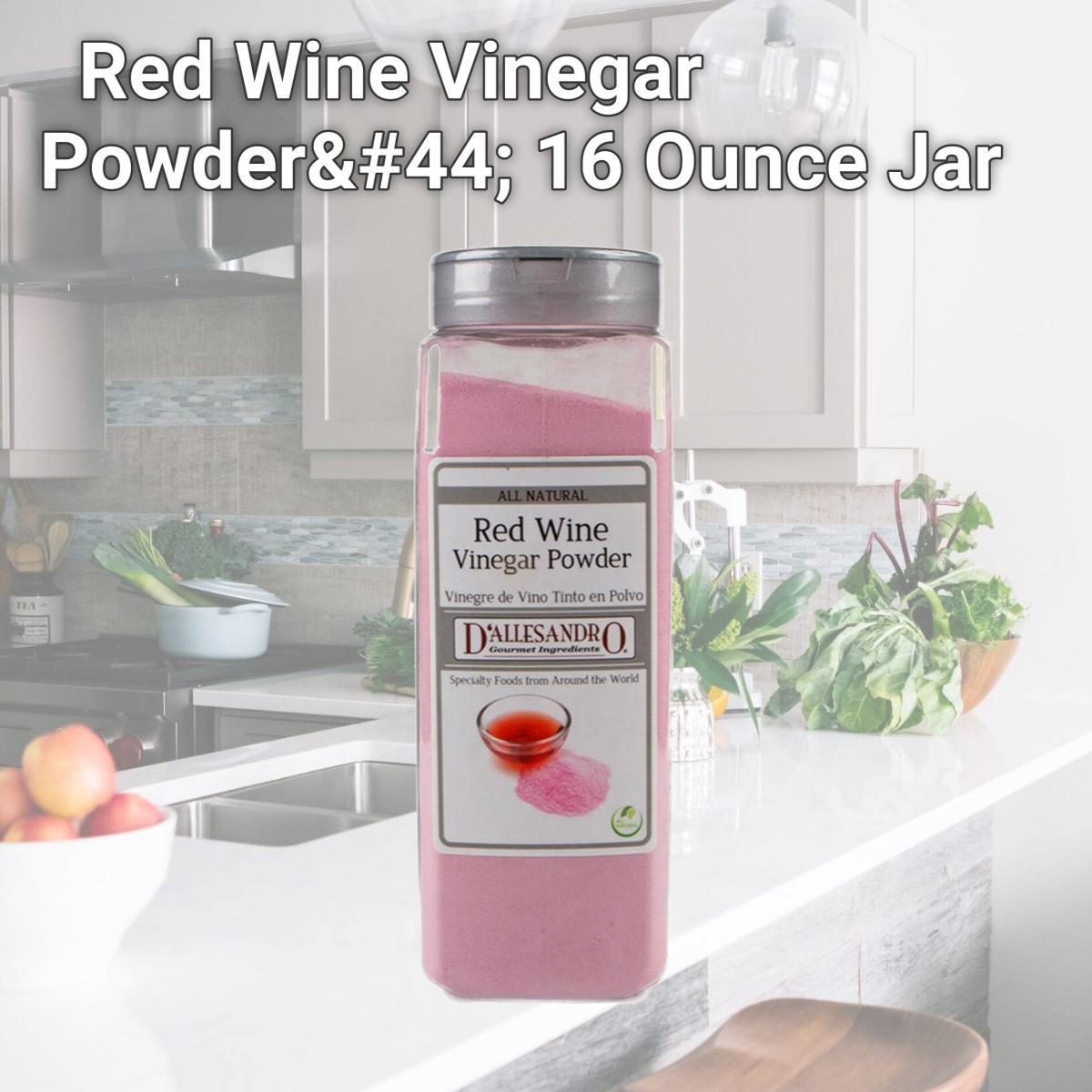 Picture of Woodland Foods 299106 Red Wine Vinegar Powder, 16 Ounce Jar