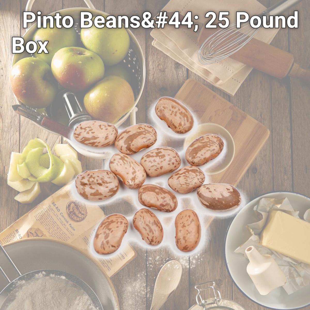 Picture of Woodland Foods 004250 Pinto Beans, 25 Pound Box