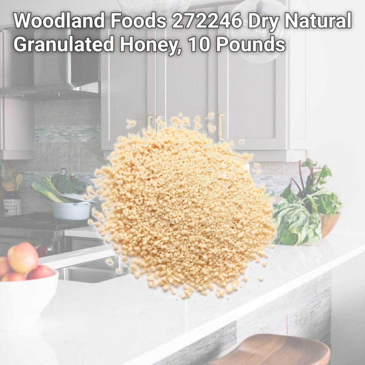 Picture of Woodland Foods 272246 Dry Natural Granulated Honey, 10 Pounds