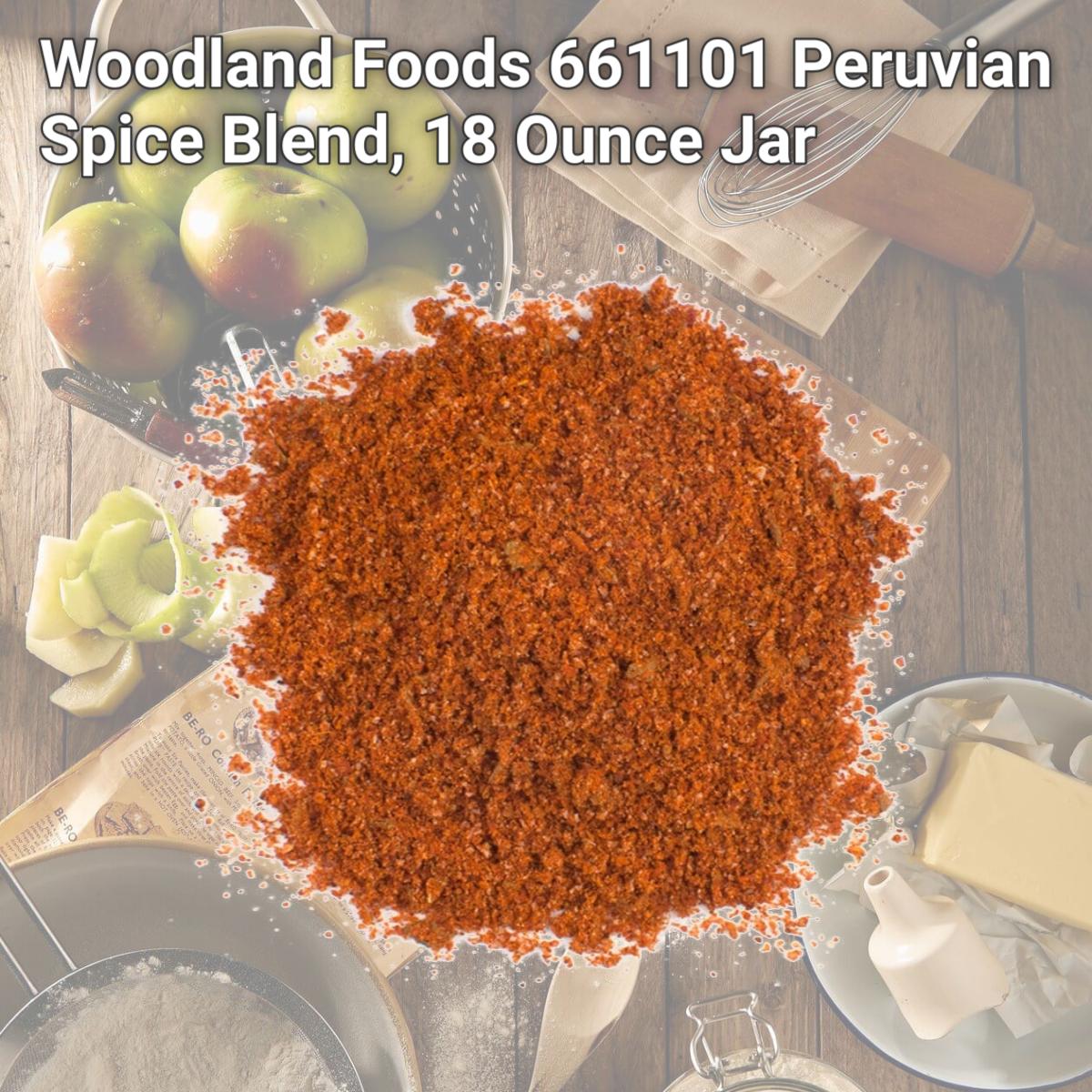 Picture of Woodland Foods 661101 Peruvian Spice Blend, 18 Ounce Jar