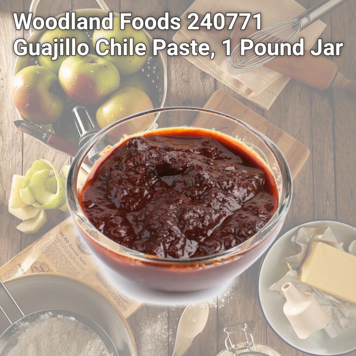Picture of Woodland Foods 240771 Guajillo Chile Paste, 1 Pound Jar