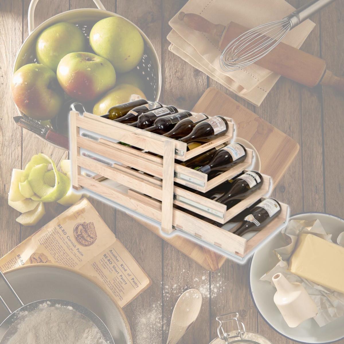 Picture of Wine Logic Four Tray 24 Bottle Storage Wine Rack - 22.25 x 14.625 x 16.13 in.