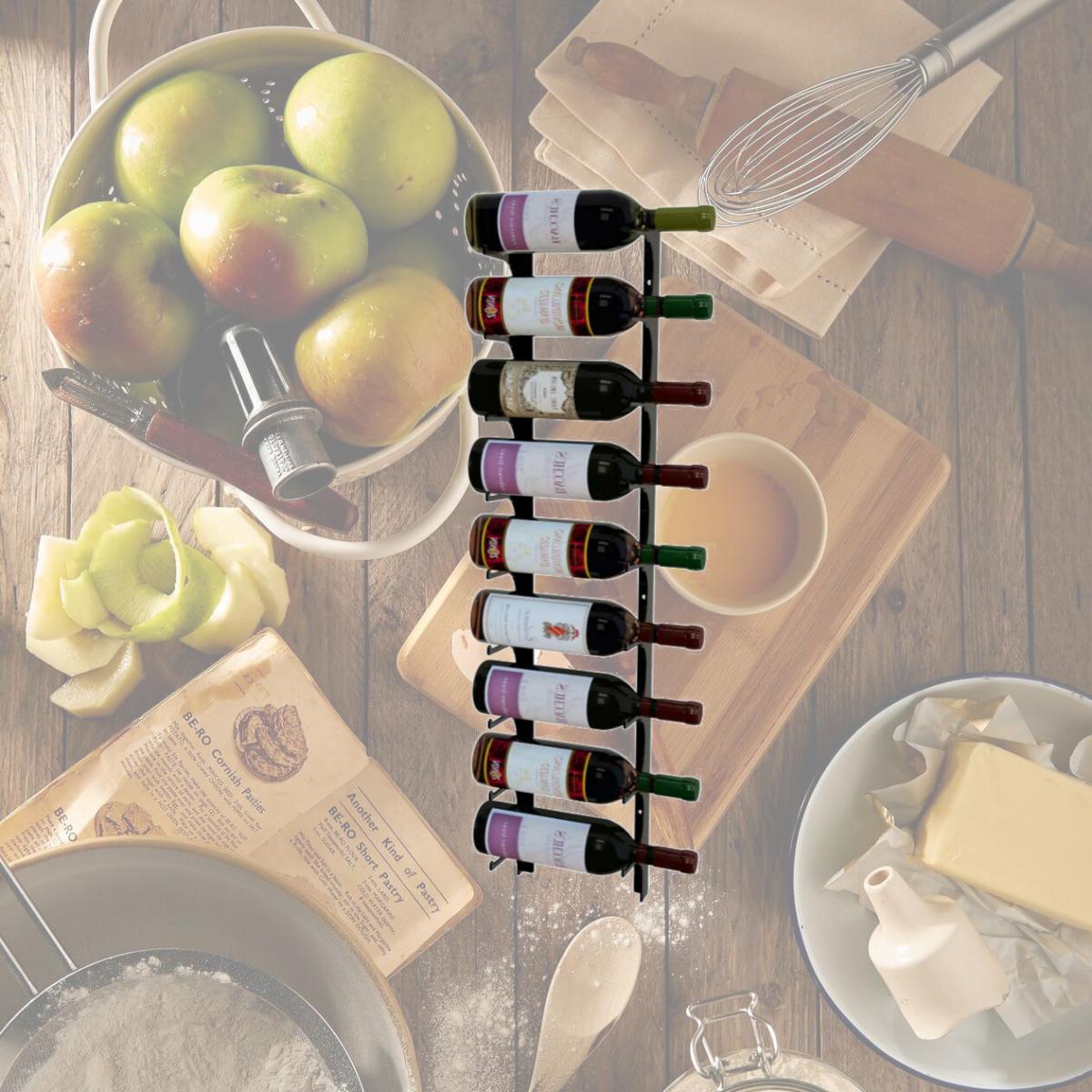 Picture of Revuevino RVU-SB-3FT1DP 3 ft. Wall Mount Revue Wine Racks with Single Deep, Satin Black