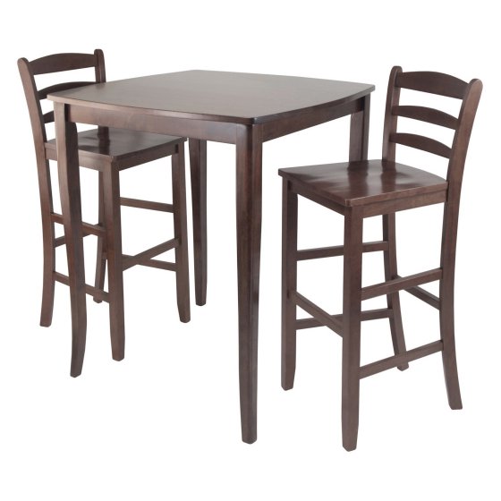 94319 Inglewood Dining Table Set With 2 Ladderback Chairs - 3 Piece