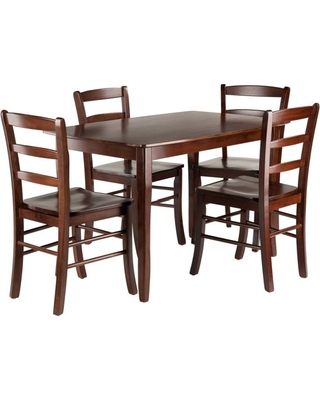 94508 Inglewood Dining Table Set With 4 Ladderback Chairs - 5 Piece