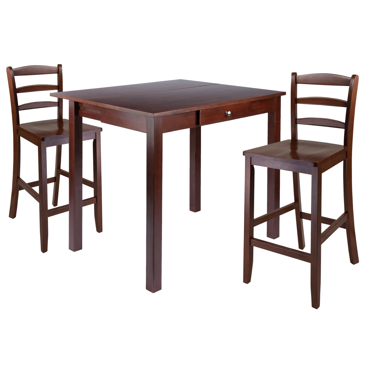 94448 Perrone High Table With Ladder Back Chair - 3 Piece