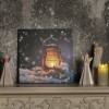 Luxen Home Wh142 Lantern Canvas Print With Led Lights Multicolor