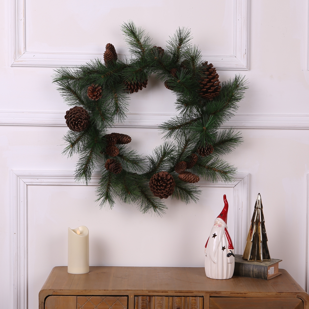 Luxen Home Wh139 24 In. Decorative Wreath