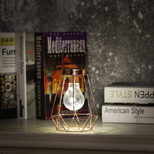 Luxen Home Wh153 Led Bulb In Gold Hanging Latern