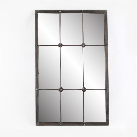 Luxen Home 40.35 Lbs Window Frame Wall Mirror