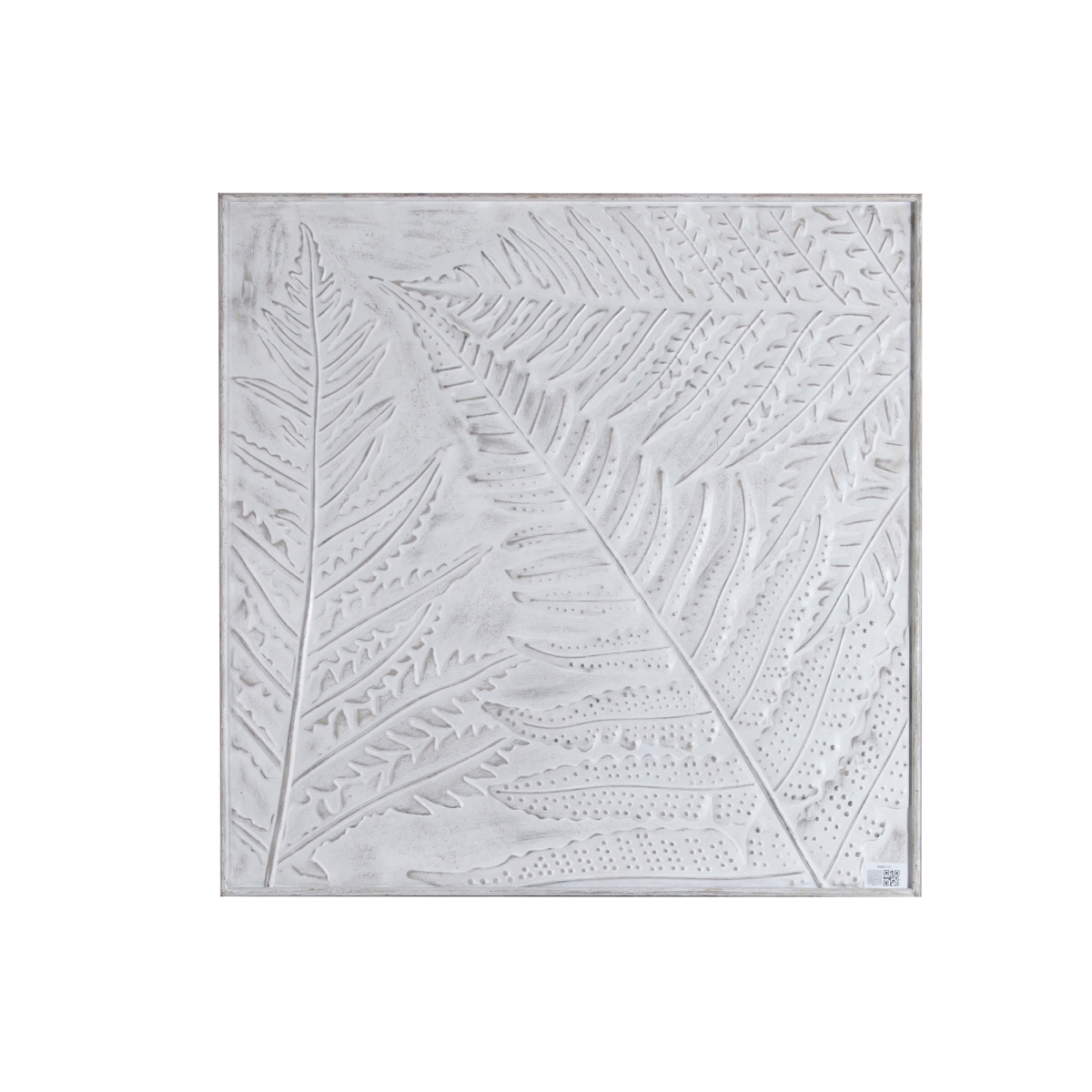 Luxen Home Wha537 Leaf Inlay Square Metal Wall Panel