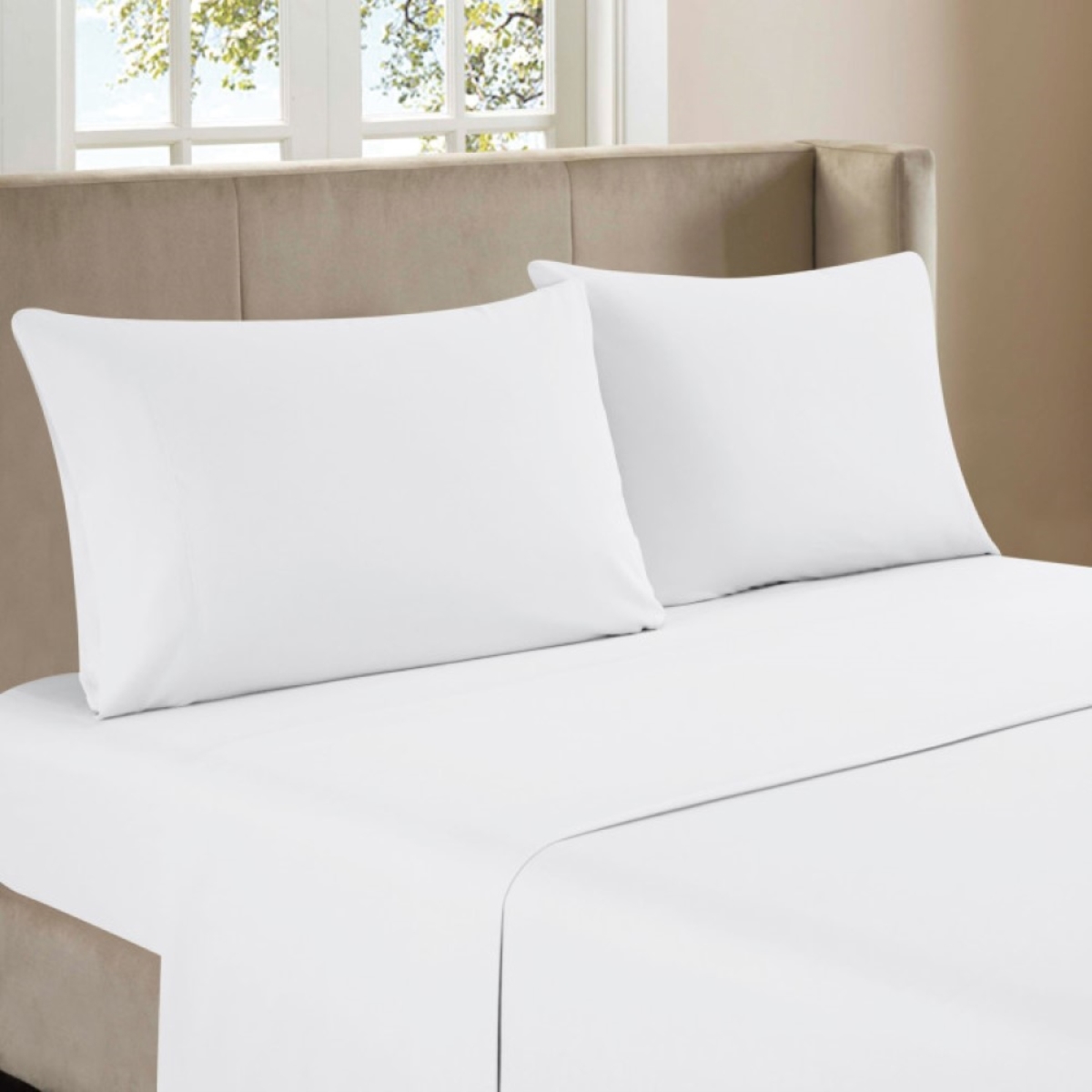Whtx603-whq Bamboo Sheet Set, Solid White - Queen Size - 4 Piece