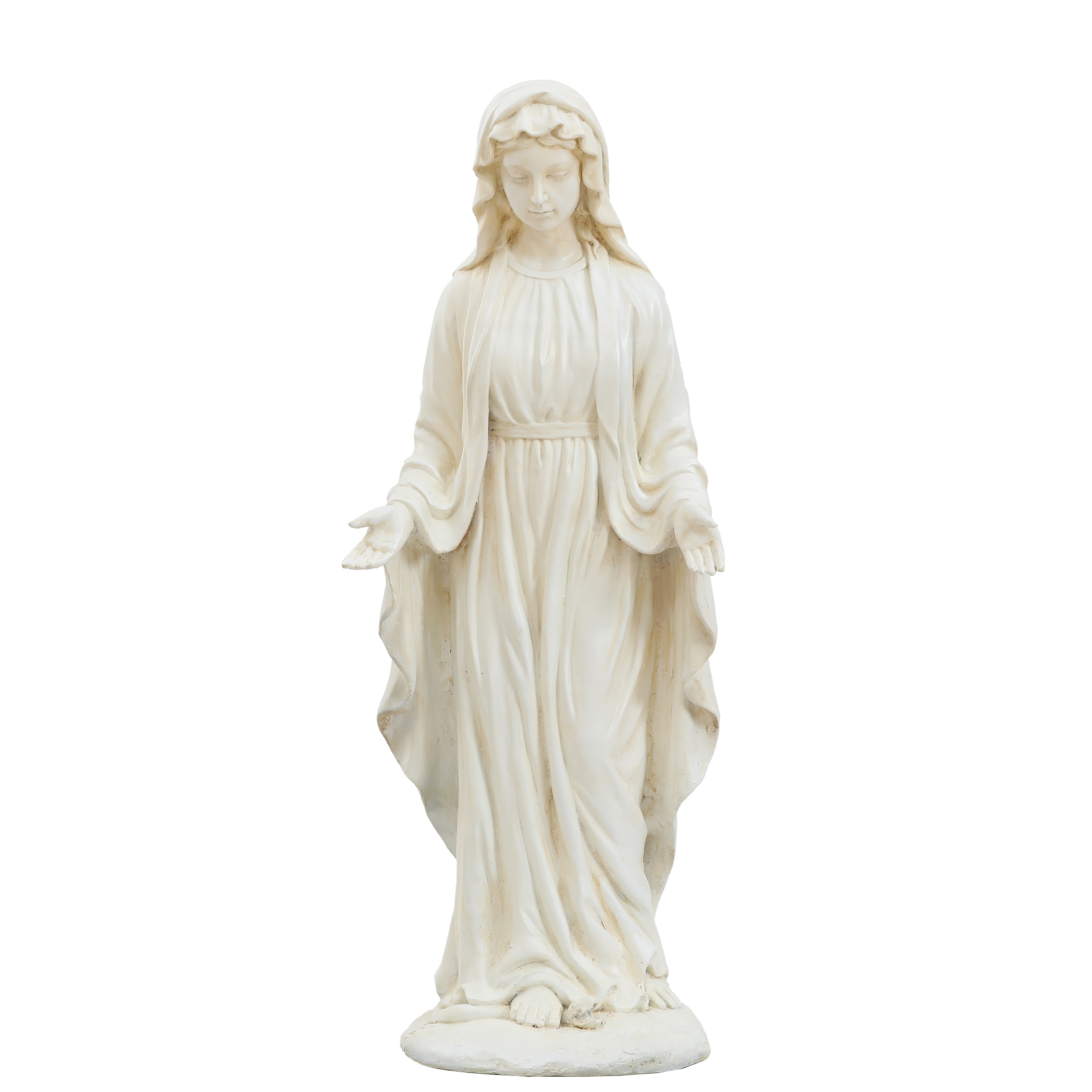 Wh004-w Virgin Mary Garden Statue, White