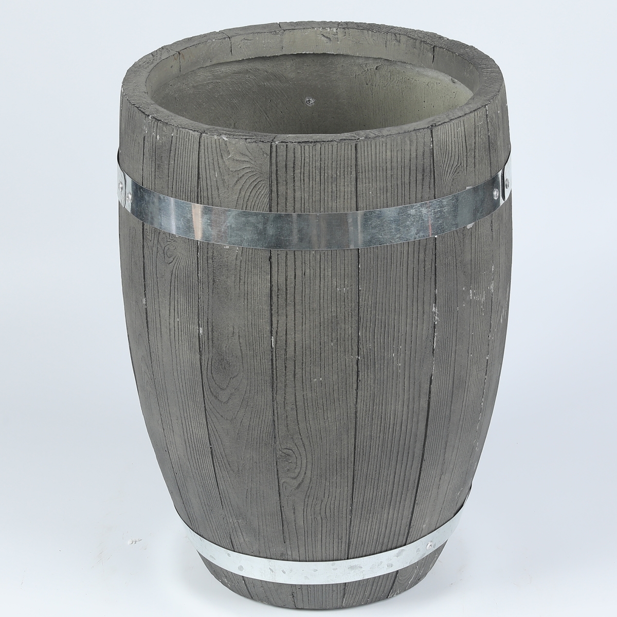Whpl704 13 In. Dia. Mgo Fiberclay Plank Style Planter