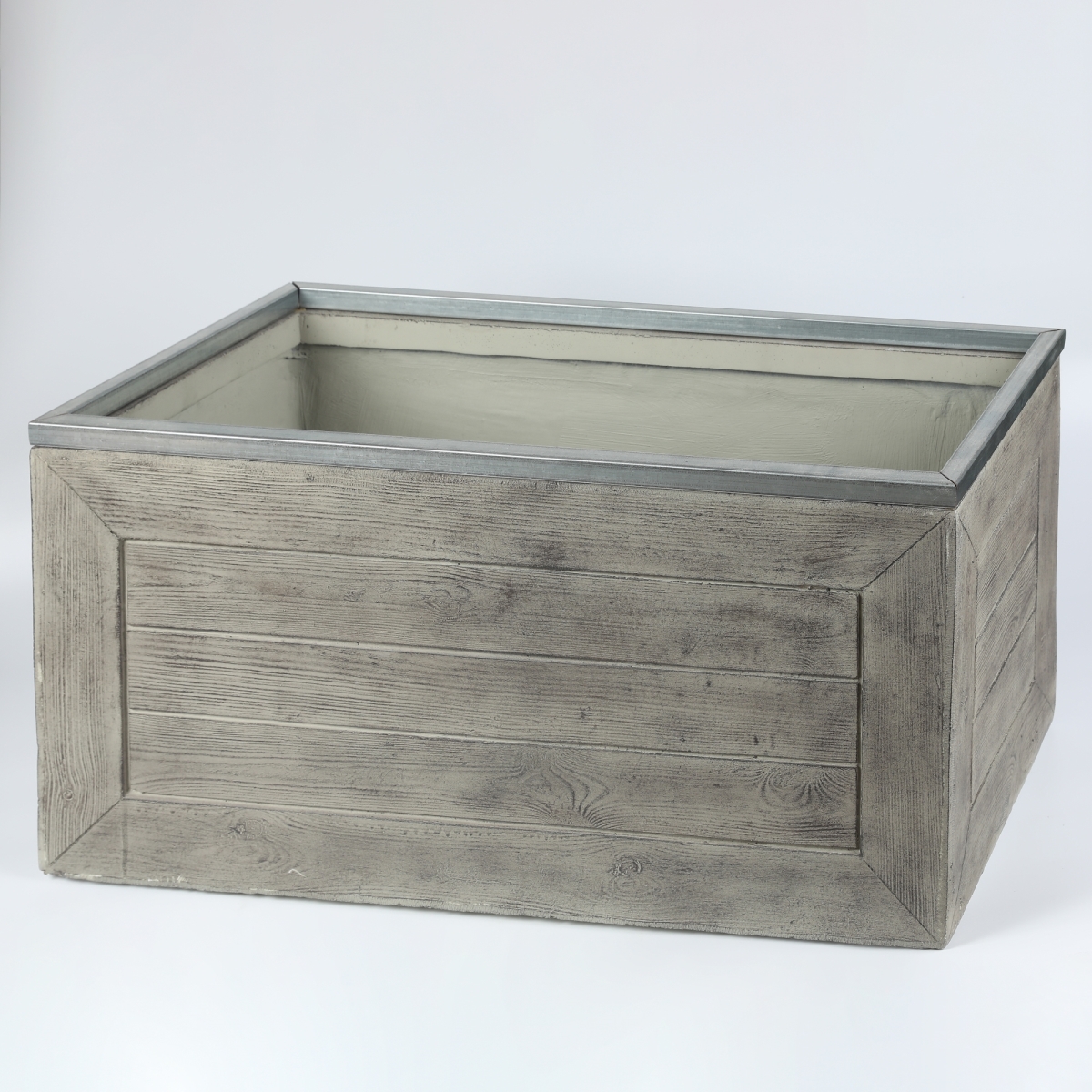 Whpl712 15.6 X 30 In. Rectangular Mgo Fiberclay Crate Style Planter