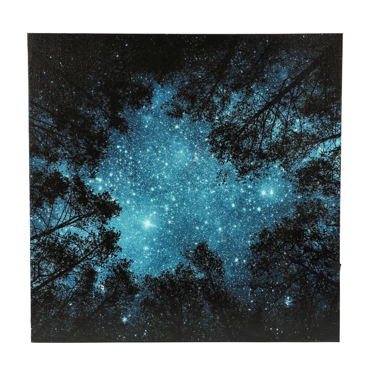 Wha663 Starry Night Sky Canvas Print Wall Art With Led Lights
