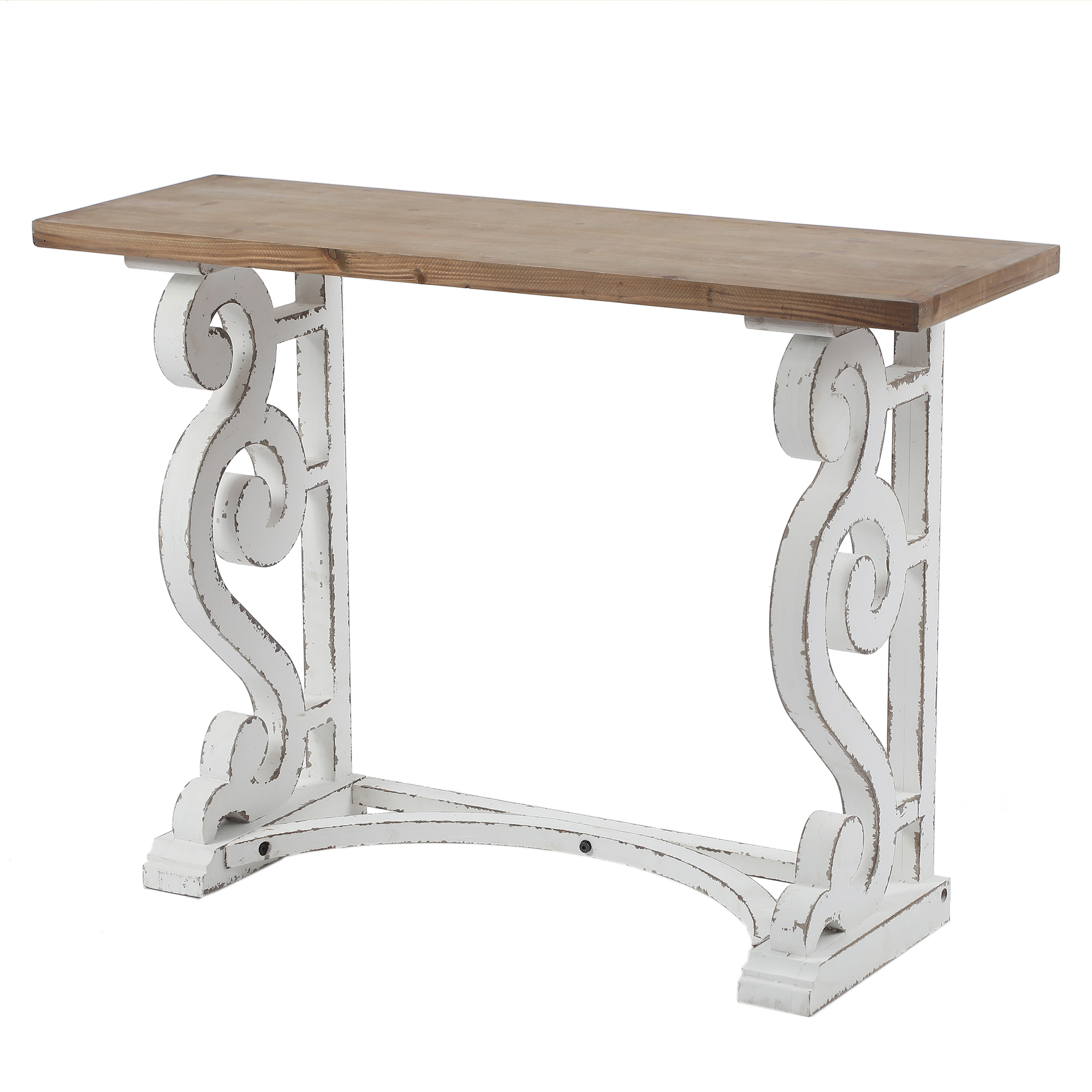 Whif776 Wood Rustic Vintage Console & Entry Table