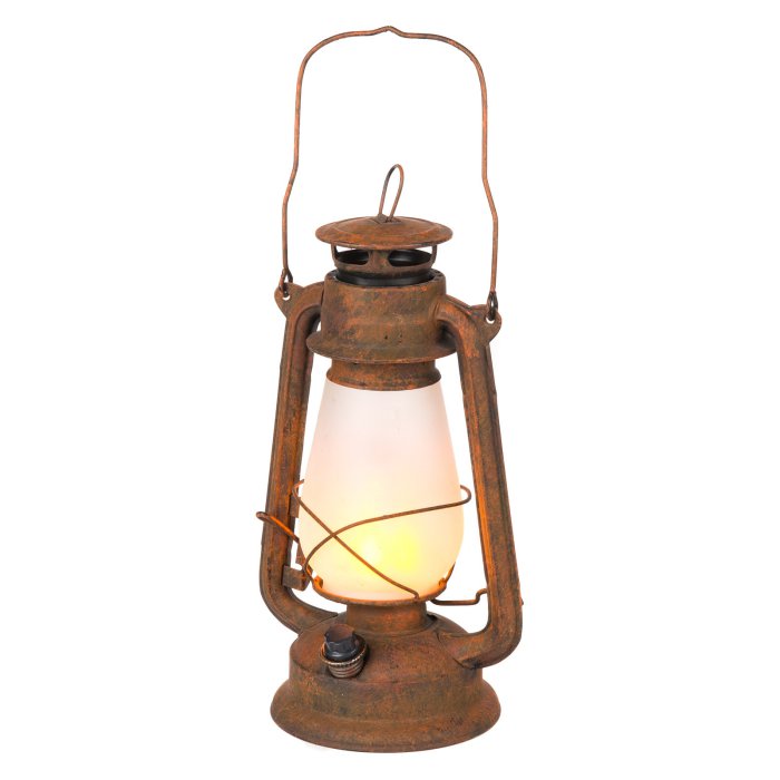 Wh064 Flaming Lights Antique Led Lantern