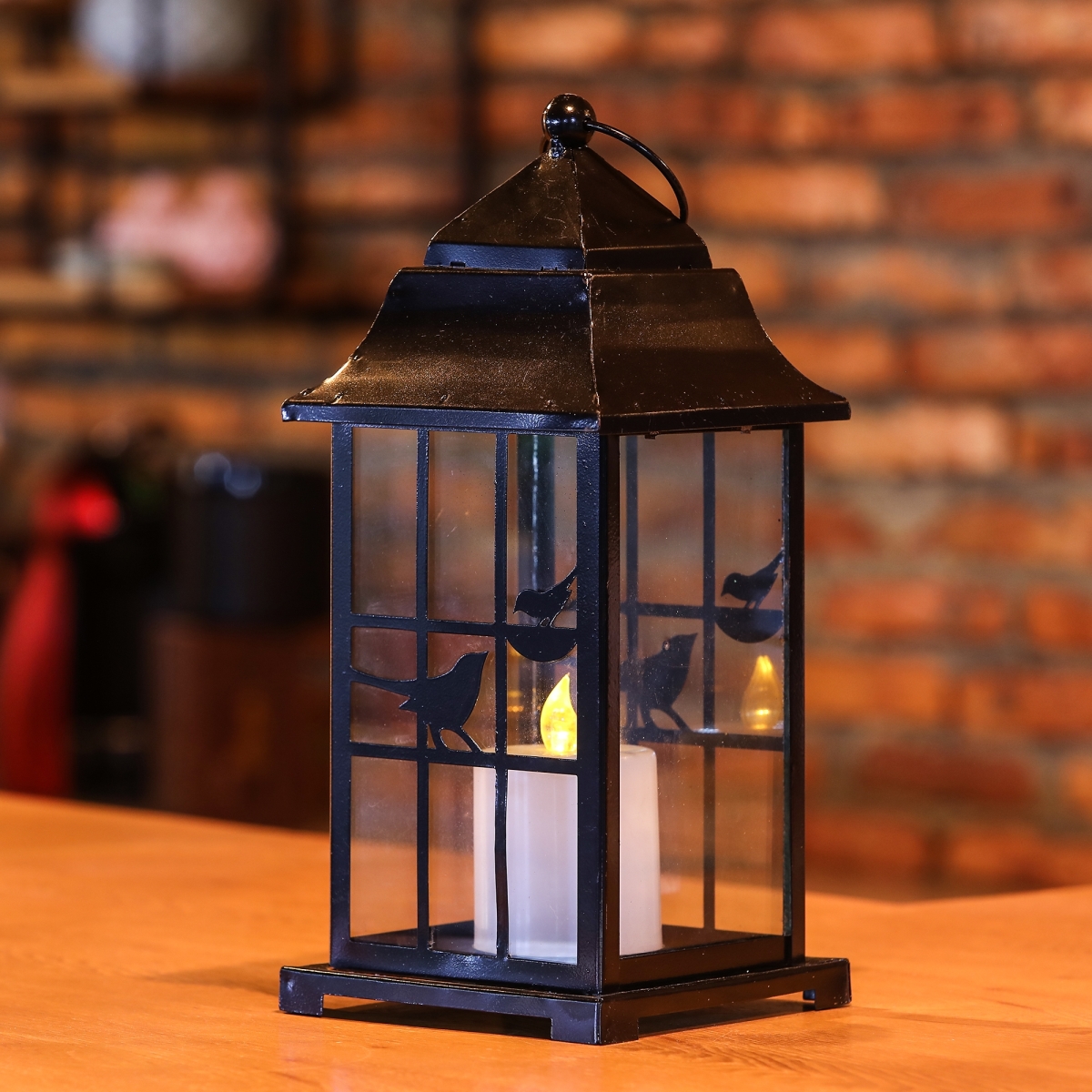 Wh068 Birdhouse Led Lantern