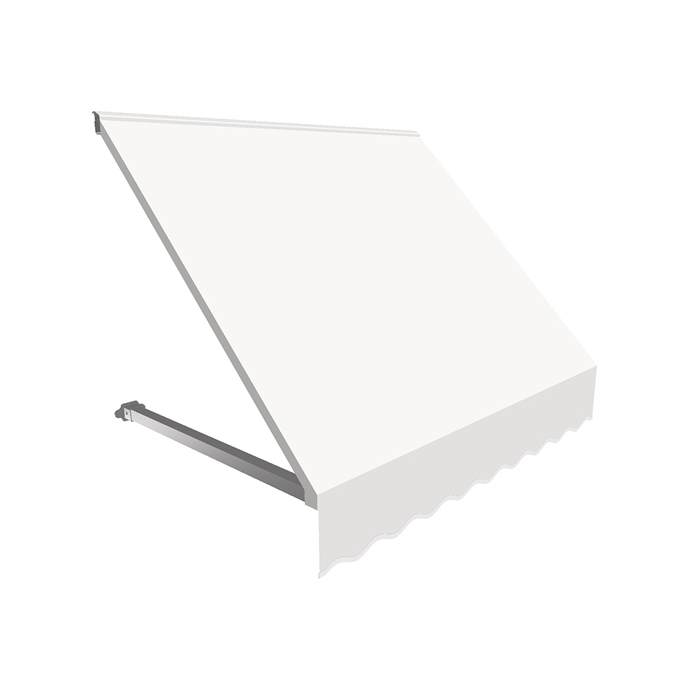 Cr33-us-6w 6.38 Ft. Dallas Retro Window & Entry Awning, Off White - 44 X 36 In.