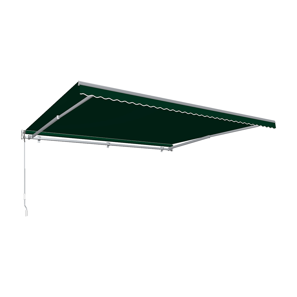 Mtr8-us-f 8 Ft. Maui Right Motor With Remote Retractable Awning, Forest Green - 78 In.