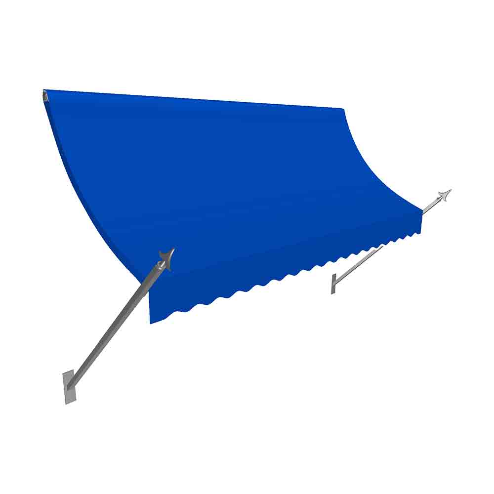 No32-us-4bb 4.38 Ft. New Orleans Awning, Bright Blue - 44 X 24 In.