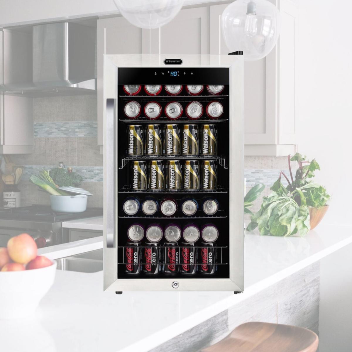 Picture of Whynter BR-1211DS Freestanding 121 Can Beverage Refrigerator with Digital Control & Internal Fan