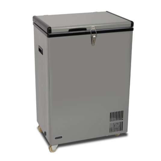 Whynter Fm-951gw 95 Qt Portable Wheeled Freezer With Door Alert & 12v Optio, Gray