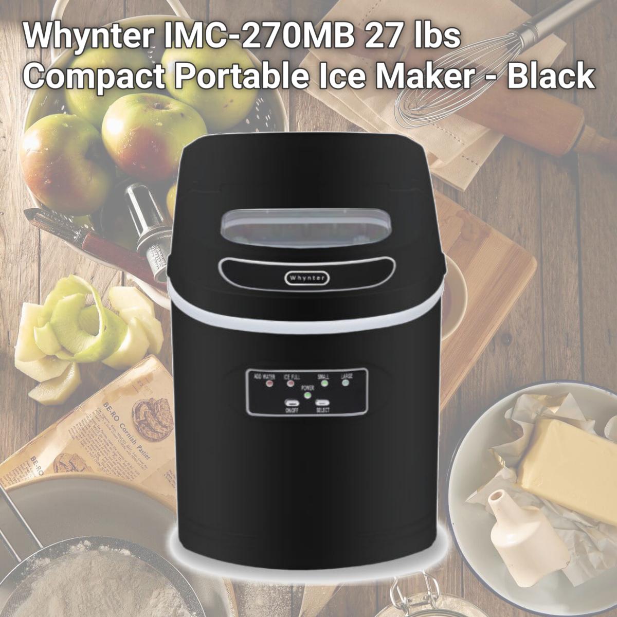 Picture of Whynter IMC-270MB 27 lbs Compact Portable Ice Maker - Black