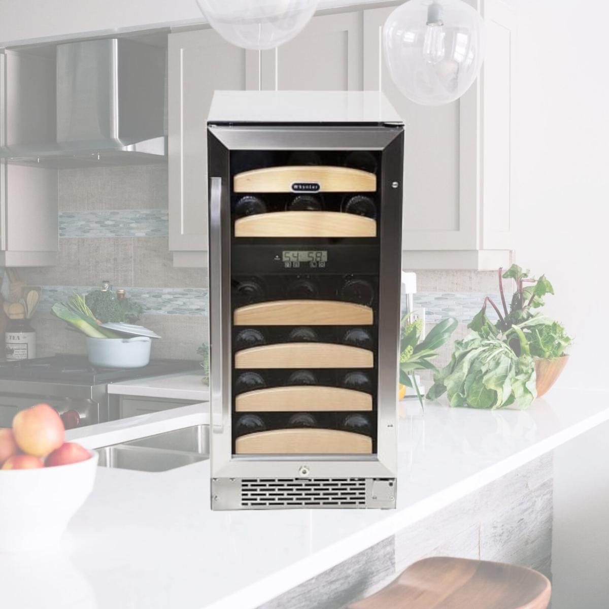 Picture of Whynter LLC BWR-281DZ Whynter 28 bottle Dual Temperature Zone Built-In Wine Refrigerator