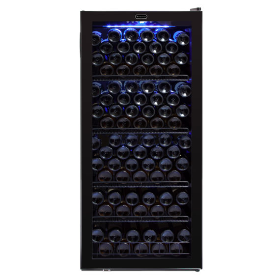 Whynter Fwc-120 In.bb 124 Bottle Freestanding Wine Cabinet Refrigerator - Black