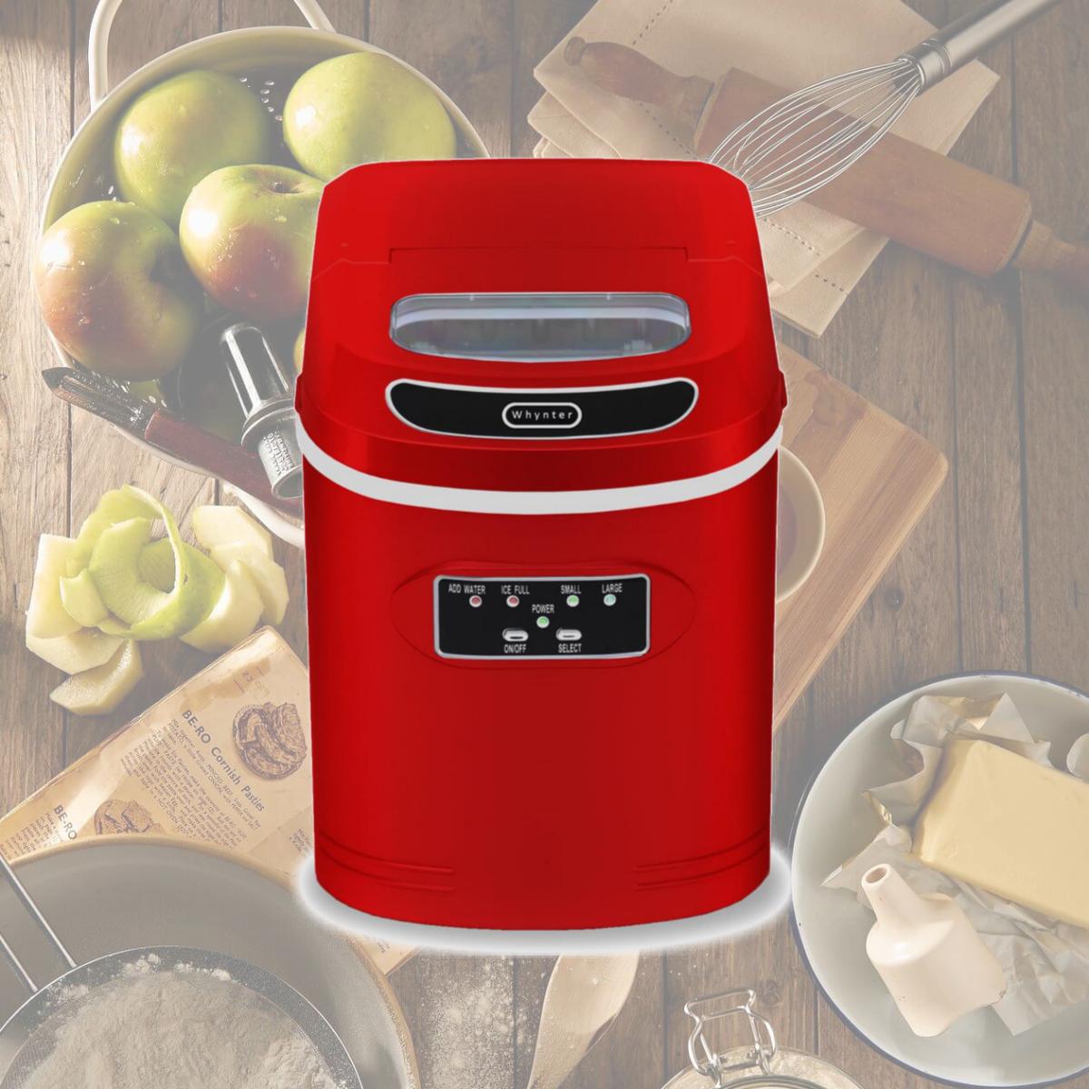 Picture of Whynter IMC-270MR 27 lbs Compact Portable Ice Maker - Red