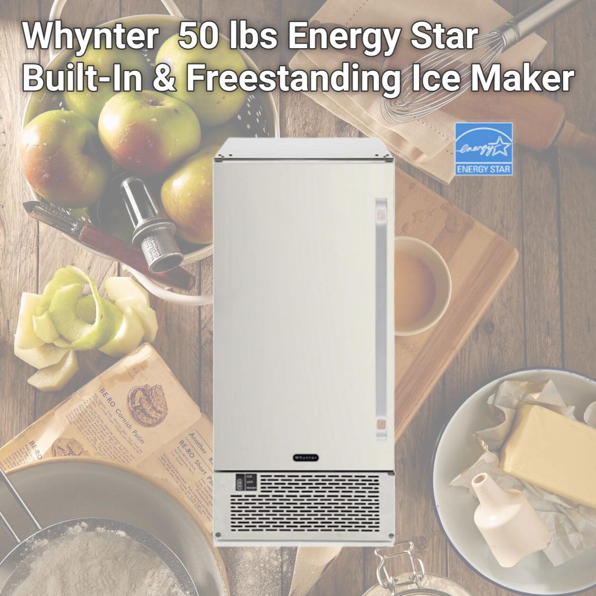 Picture of Whynter UIM-502SS 50 lbs Energy Star Built-In & Freestanding Ice Maker