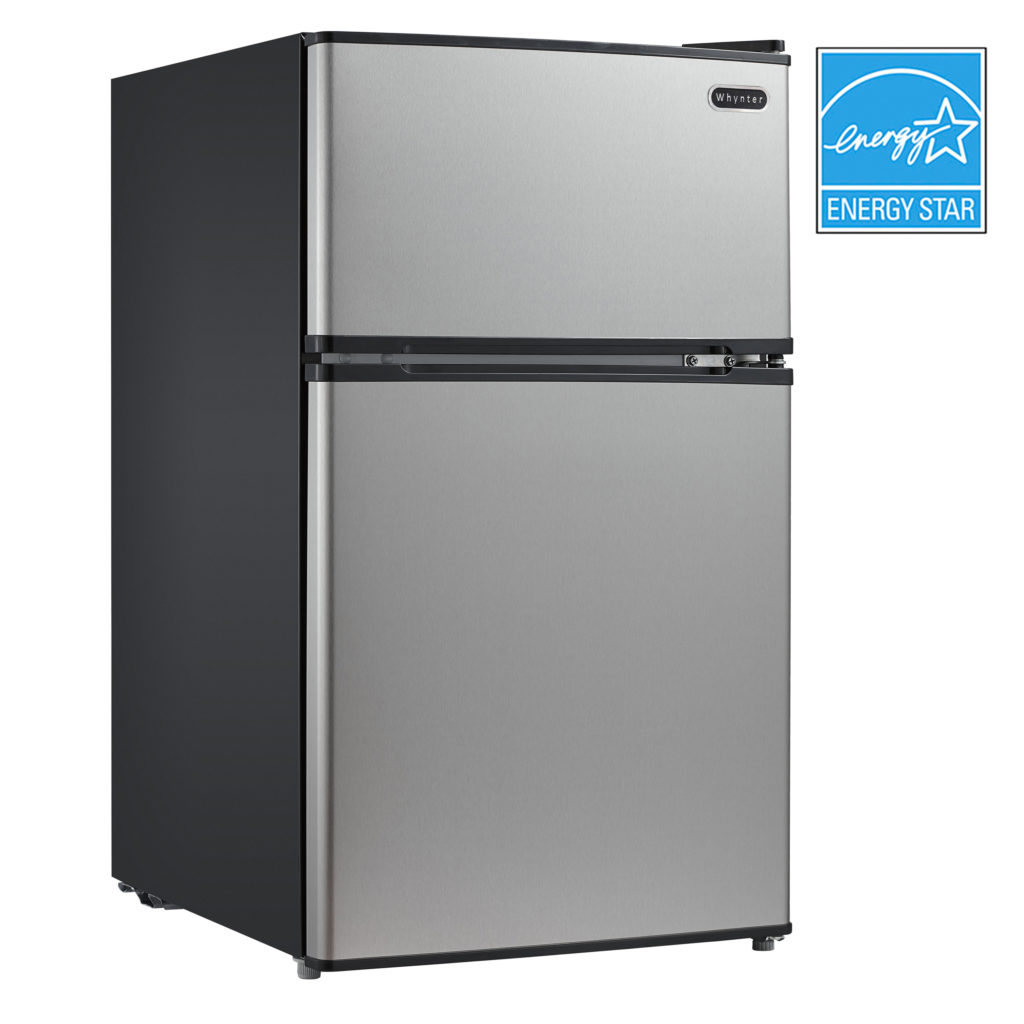 Whynter Mrf-340ds 3.4 Cu.ft. Energy Star Compact Refrigerator & Freezer - Stainless Steel
