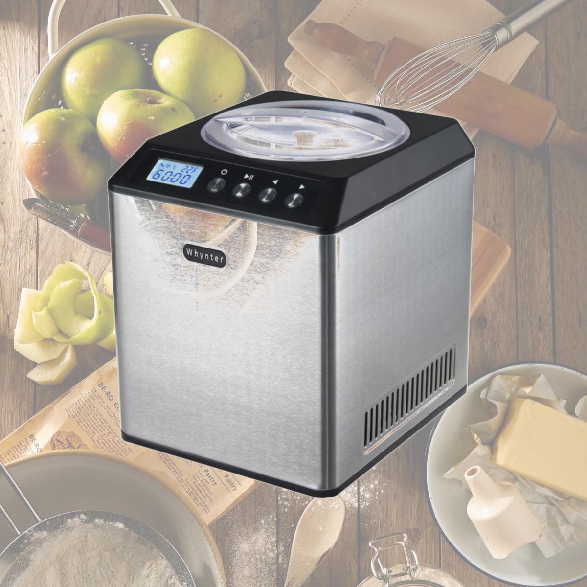Picture of Whynter ICM-20 in.SB 2.1 qt Upright Ice Cream Maker with Stainless Steel Bowl