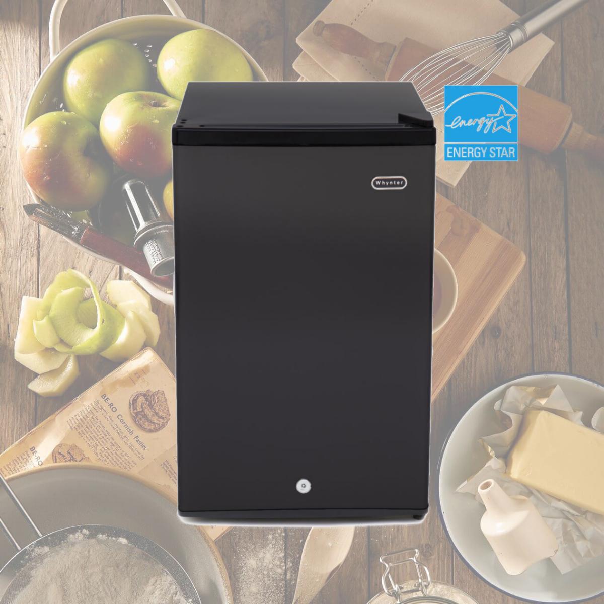 Picture of Whynter CUF-301BK 3.0 cu. ft. Energy Star Upright Freezer with Lock - Black