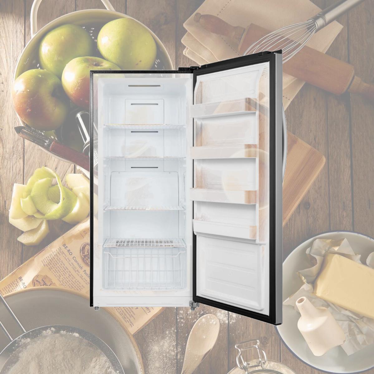 Picture of Whynter UDF-139SS 13.8 cu. ft. Energy Star Digital Upright Convertible Deep Freezer & Refrigerator, Stainless Steel