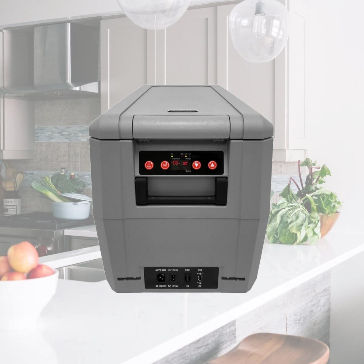 Picture of Whynter FMC-350XP 34 qt. 12V DC Compact Portable Freezer Refrigerator - Gray