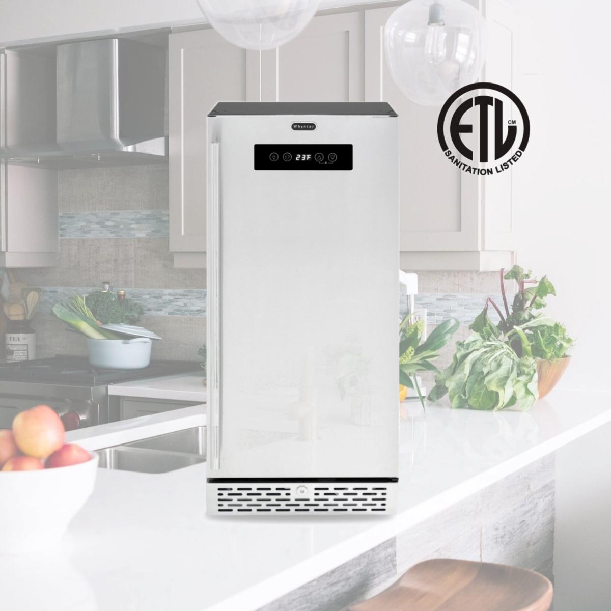 Picture of Whynter BEF-286SB 2.9 cu. ft. Stainless Steel Built-in & Freestanding Beer Keg Froster Beverage Refrigerator with Digital Controls