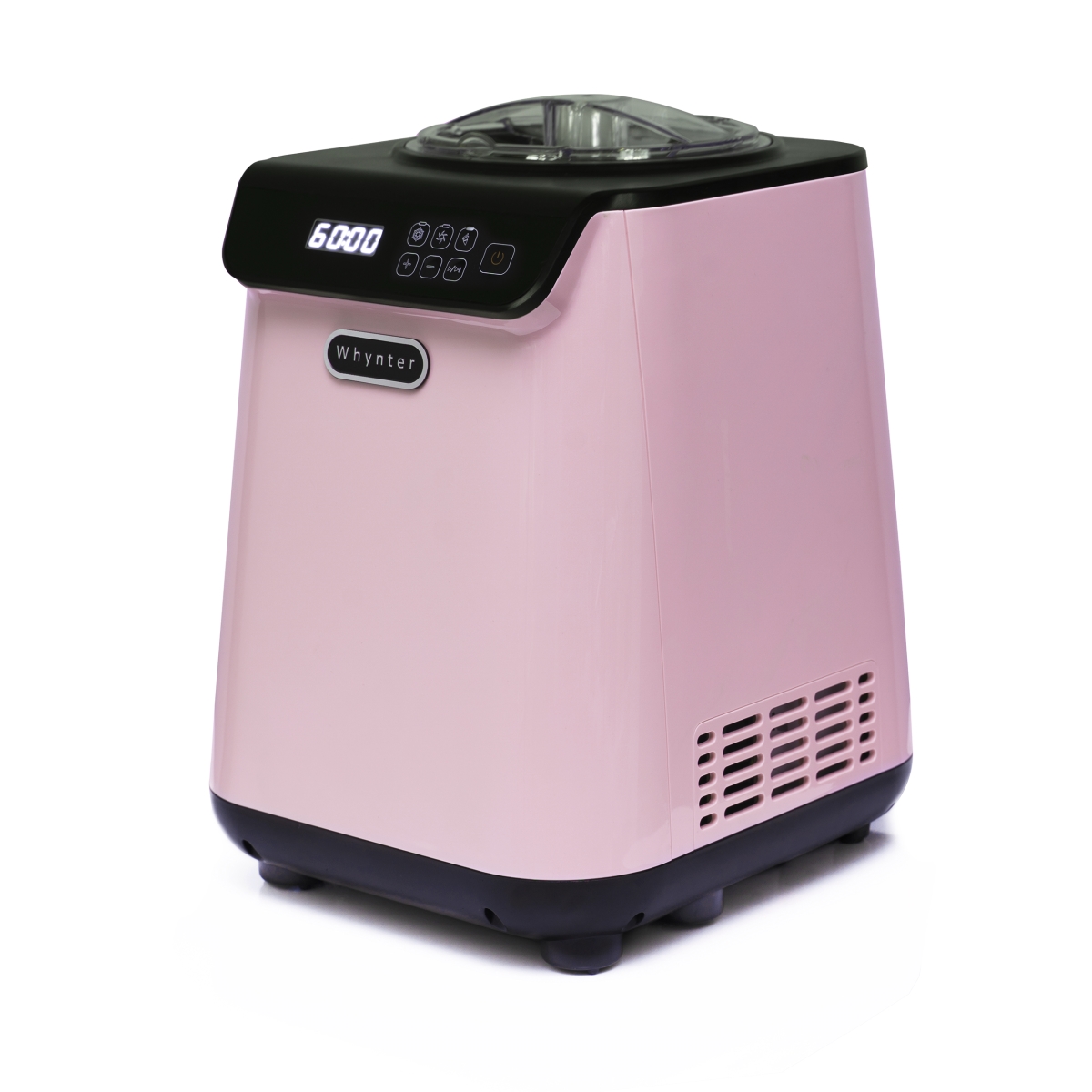 Picture of Whynter ICM-128BPS 1.28 qt. Compact Upright Automatic Ice Cream Maker with Stainless Steel Bowl Limited Black Pink Edition