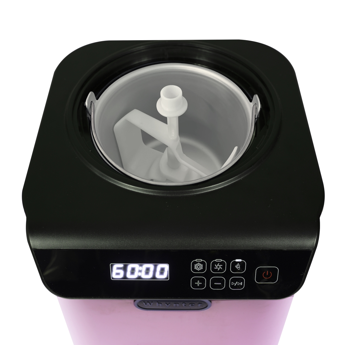 Picture of Whynter ICM-128BPS 1.28 qt. Compact Upright Automatic Ice Cream Maker with Stainless Steel Bowl Limited Black Pink Edition