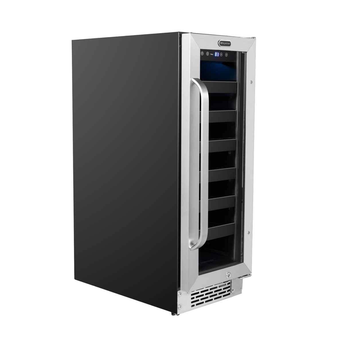 Picture of Whynter BWR-208SB 12 in. Built-In 20 Bottle Undercounter Stainless Steel Wine Refrigerator with Reversible Door, Digital Control, Lock & Carbon Filter