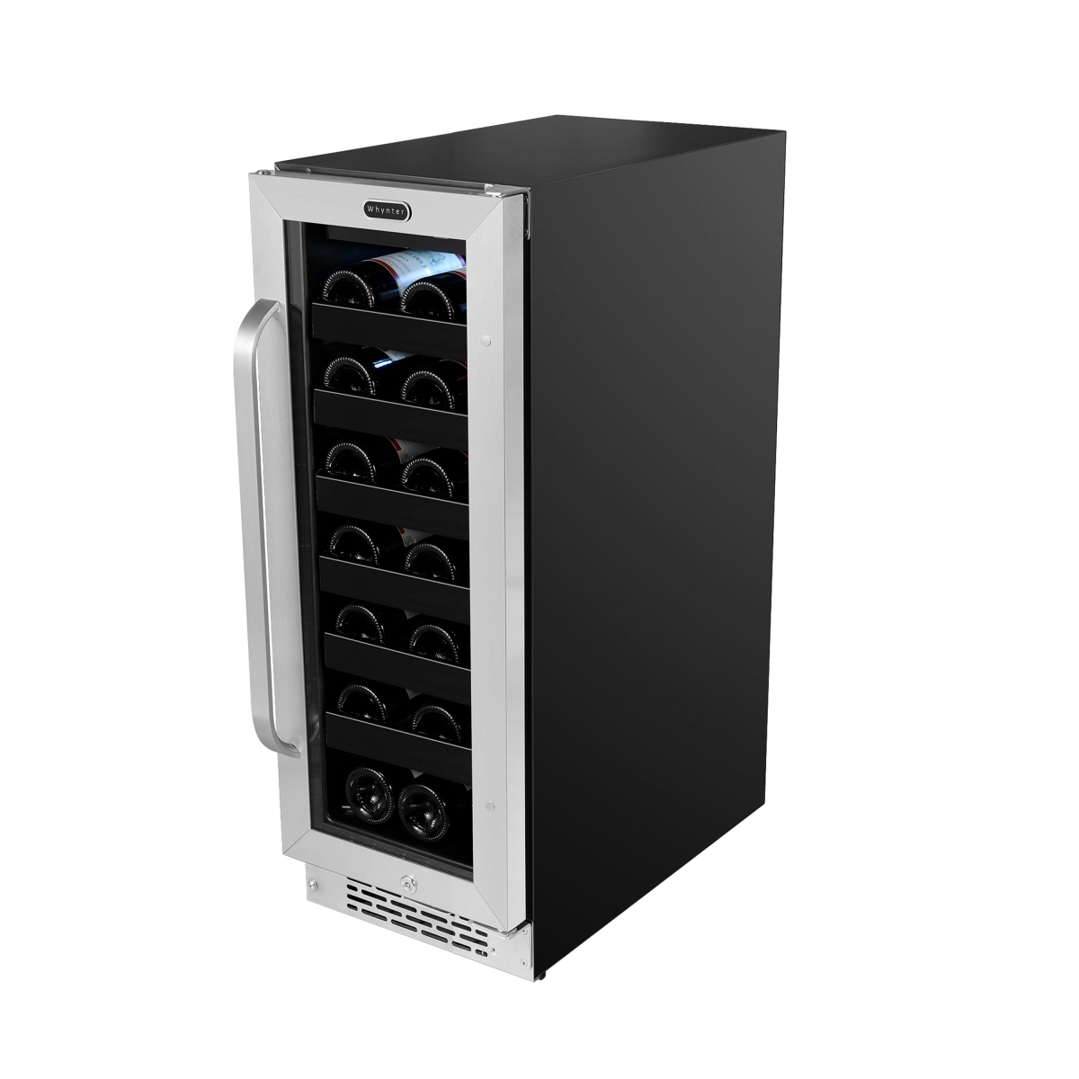 Picture of Whynter BWR-208SB 12 in. Built-In 20 Bottle Undercounter Stainless Steel Wine Refrigerator with Reversible Door, Digital Control, Lock & Carbon Filter