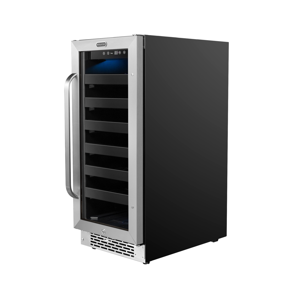 Picture of Whynter BWR-308SB 15 in. Built-In 33 Bottle Undercounter Stainless Steel Wine Refrigerator with Reversible Door, Digital Control, Lock & Carbon Filter