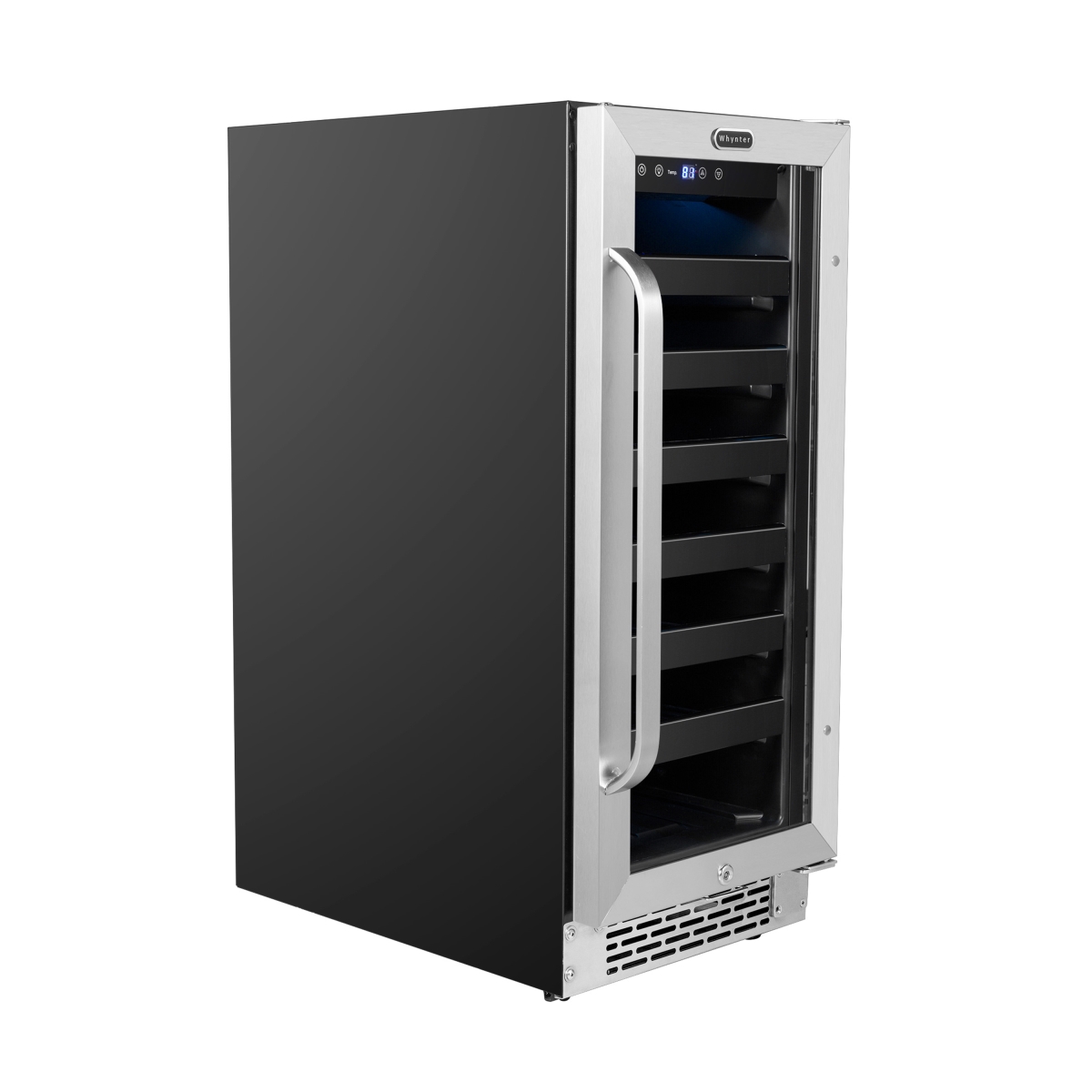 Picture of Whynter BWR-308SB 15 in. Built-In 33 Bottle Undercounter Stainless Steel Wine Refrigerator with Reversible Door, Digital Control, Lock & Carbon Filter