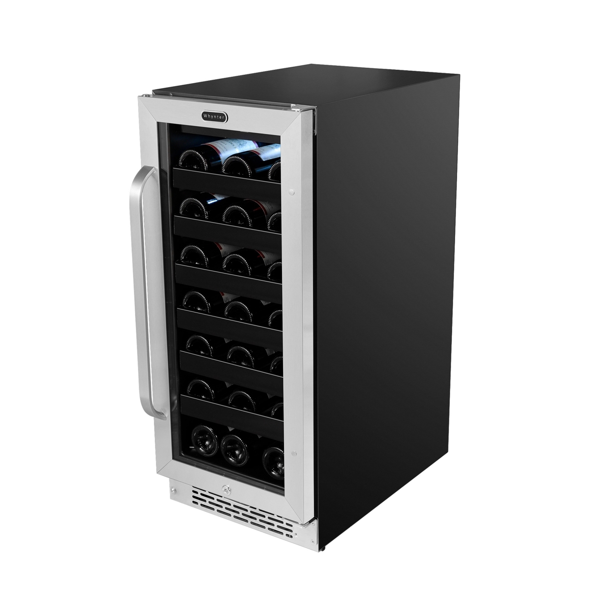 Picture of Whynter BWR-308SB 15 in. Built-In 33 Bottle Undercounter Stainless Steel Wine Refrigerator with Reversible Door, Digital Control, Lock & Carbon Filter