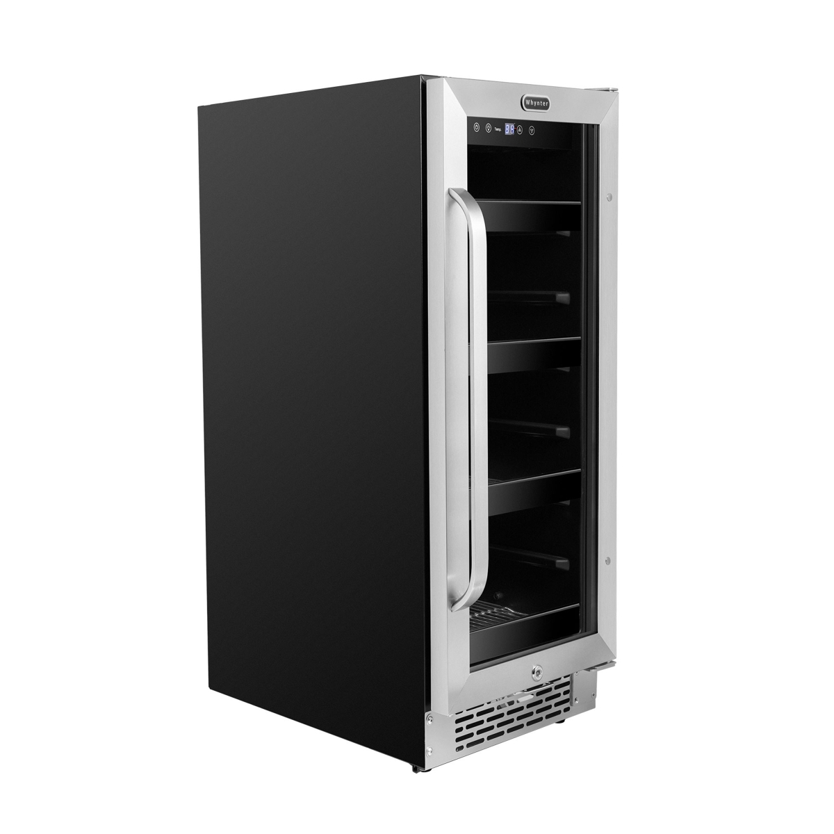 Picture of Whynter BBR-638SB 12 in. Built-In 60 Can Undercounter Stainless Steel Beverage Refrigerator with Reversible Door, Digital Control, Lock & Carbon Filter