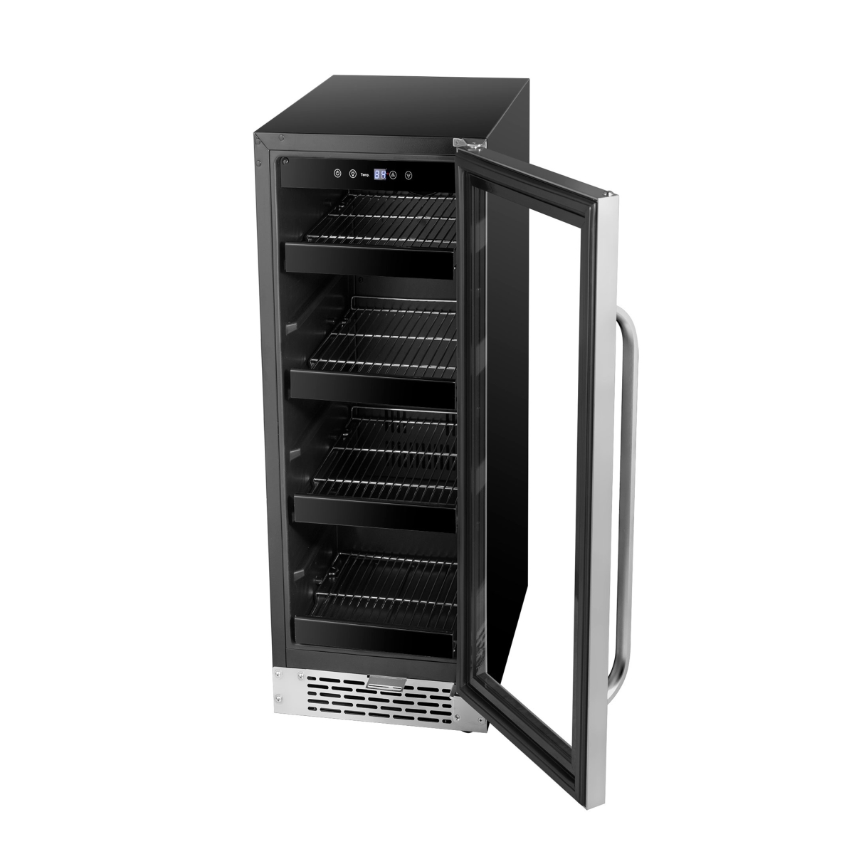 Picture of Whynter BBR-638SB 12 in. Built-In 60 Can Undercounter Stainless Steel Beverage Refrigerator with Reversible Door, Digital Control, Lock & Carbon Filter