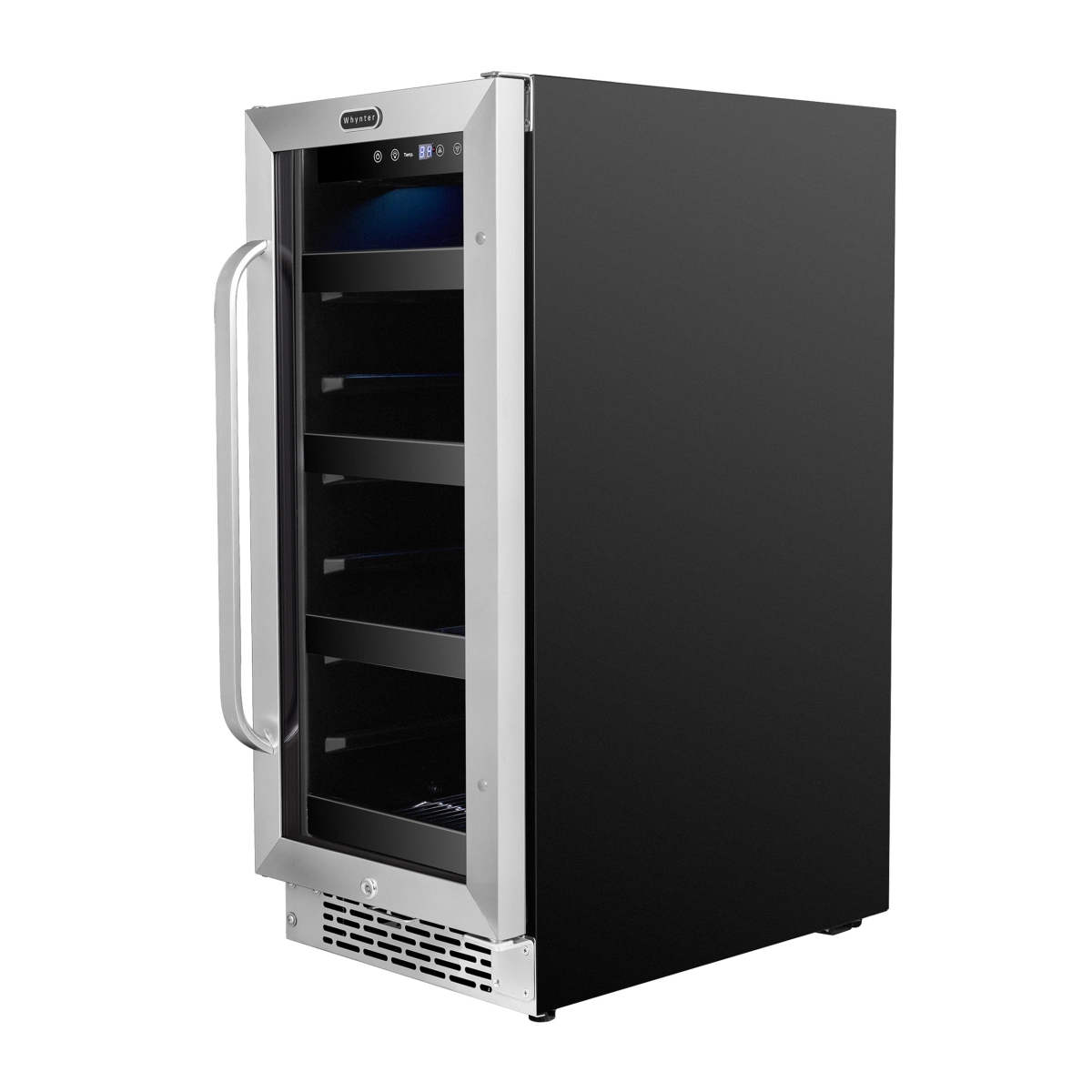 Picture of Whynter BBR-838SB 15 inch Built-In 80 Can Undercounter Stainless Steel Beverage Refrigerator with Reversible Door, Digital Control, Lock & Carbon Filter