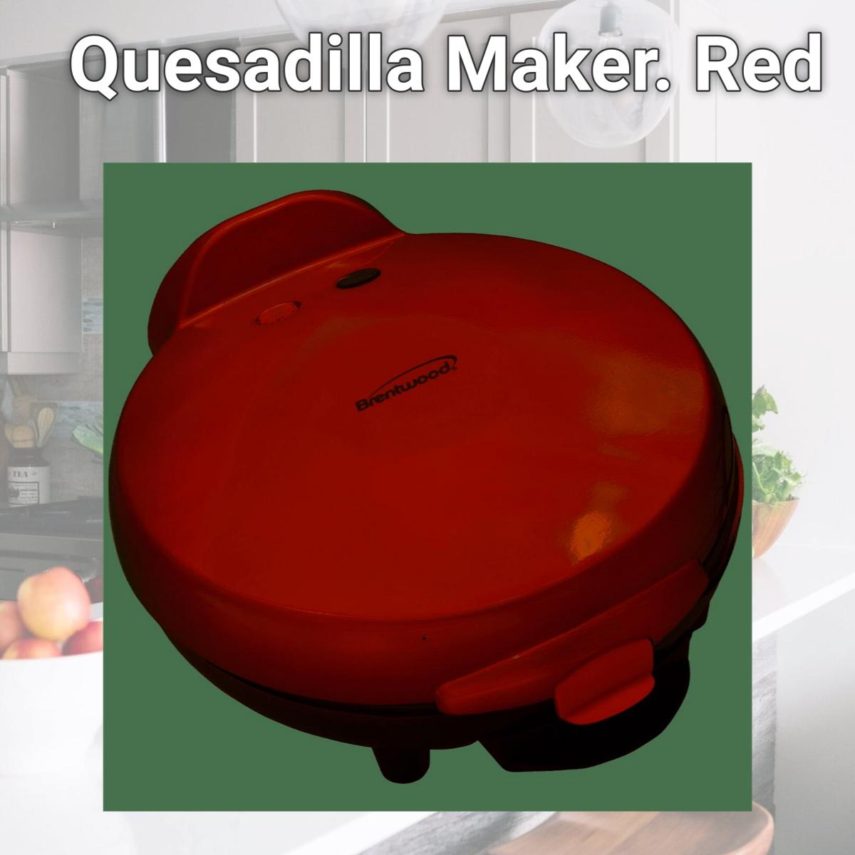 Picture of Brentwood TS-120 Quesadilla Maker. Red